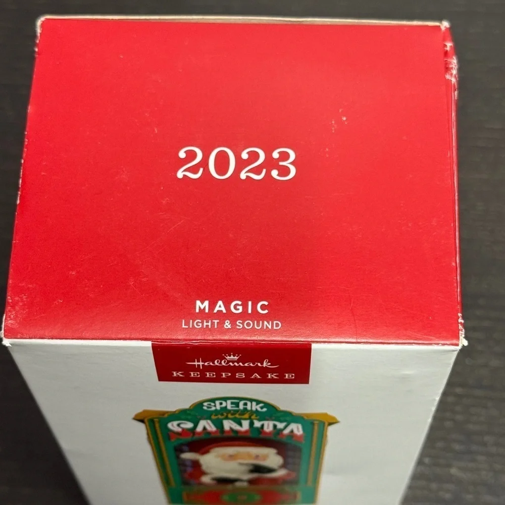 2023 Hallmark Keepsake Santa Ornament Naughty and Nice Arcade Music Light &Sound